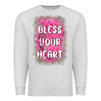 Dove Grey bless your heart Premium Sweatshirt - MaliasSmallBusiness
