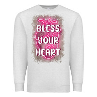 Oatmeal Heather bless your heart Premium Sweatshirt - MaliasSmallBusiness