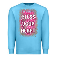 Ocean Blue bless your heart Premium Sweatshirt - MaliasSmallBusiness