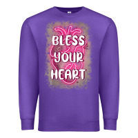 Purple bless your heart Premium Sweatshirt - MaliasSmallBusiness