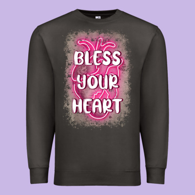 Bless Your Heart Premium Sweatshirt Designed By Maliassmallbusiness