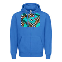 True Royal race day turquoise background Zipper Hoodie - AdoDesignShop