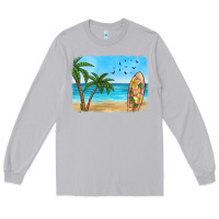 Moon Dust beach background Long Sleeve Tee - HRA Design Shop