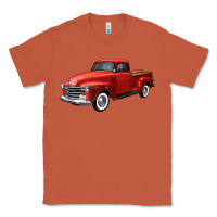 Copper western red truck right 34 view Classic Tee - FaDigitalArtStudio