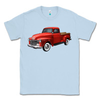 Dusty Blue western red truck right 34 view Classic Tee - FaDigitalArtStudio