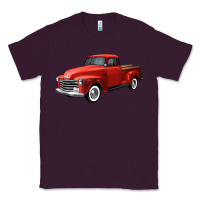 Plum western red truck right 34 view Classic Tee - FaDigitalArtStudio
