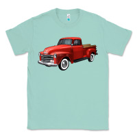 Seafoam western red truck right 34 view Classic Tee - FaDigitalArtStudio