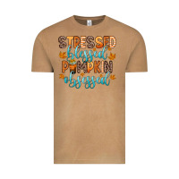 Vintage Camel stressed blessed pumpkin obsessed Vintage Tee - Zillion Design Studio