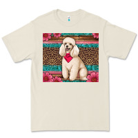 Bone standart poodle floral Premium Tee - Artiststas