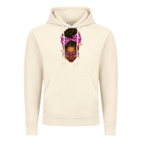 Vintage Artic sorority colors purple carol afro messy bun woman Vintage Hoodie - texasbilliewilder