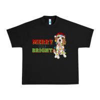Black merry and bright beagle Urban Heavy Tee - RanaPortraitStore