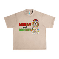 French Oak merry and bright beagle Urban Heavy Tee - RanaPortraitStore