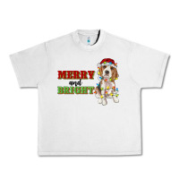 Merry And Bright Beagle Urban Heavy Tee | Teevron