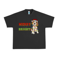 Pigment Black merry and bright beagle Urban Heavy Tee - RanaPortraitStore