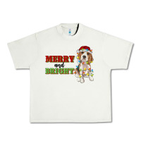 Pistachio merry and bright beagle Urban Heavy Tee - RanaPortraitStore