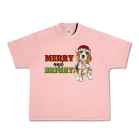 Salmon merry and bright beagle Urban Heavy Tee - RanaPortraitStore