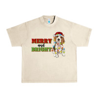 Sandshell merry and bright beagle Urban Heavy Tee - RanaPortraitStore