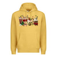 Antique Gold lumberjack coffee Premium Hoodie - MaliasSmallBusiness