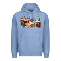 Colony Blue lumberjack coffee Premium Hoodie - MaliasSmallBusiness