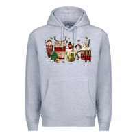 Heather Grey lumberjack coffee Premium Hoodie - MaliasSmallBusiness