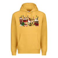 Mustard lumberjack coffee Premium Hoodie - MaliasSmallBusiness