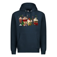 Navy lumberjack coffee Premium Hoodie - MaliasSmallBusiness