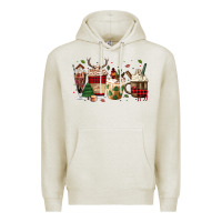 Oatmeal Heather lumberjack coffee Premium Hoodie - MaliasSmallBusiness