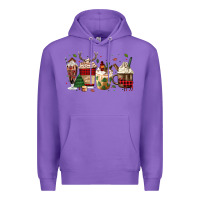Purple lumberjack coffee Premium Hoodie - MaliasSmallBusiness