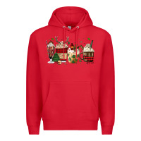 Red lumberjack coffee Premium Hoodie - MaliasSmallBusiness