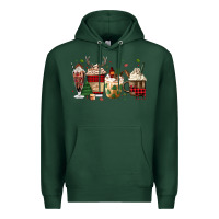 Sports Green lumberjack coffee Premium Hoodie - MaliasSmallBusiness