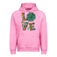 Fuchsia Pink love with gemstone Urban Hoodie - Artiststas
