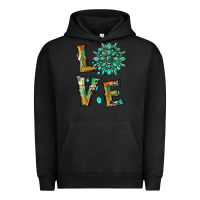 Pigment Black love with gemstone Urban Hoodie - Artiststas