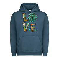 Pigment Midnight Navy love with gemstone Urban Hoodie - Artiststas