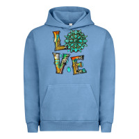 Pigment Pebble Blue love with gemstone Urban Hoodie - Artiststas