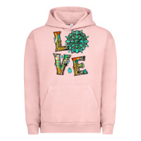 Pigment Salmon love with gemstone Urban Hoodie - Artiststas