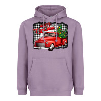 Lavender merry christmas red truck christmas trees Heavyweight Hoodie - Jasminsmagicworld