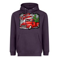 Plum merry christmas red truck christmas trees Heavyweight Hoodie - Jasminsmagicworld