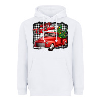 White merry christmas red truck christmas trees Heavyweight Hoodie - Jasminsmagicworld