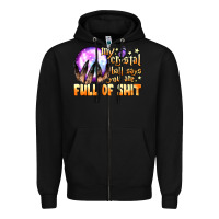 Black my crystal ball says you are full of shit Zipper Hoodie - BundleAndBundleShop