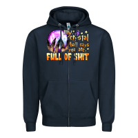 Navy my crystal ball says you are full of shit Zipper Hoodie - BundleAndBundleShop