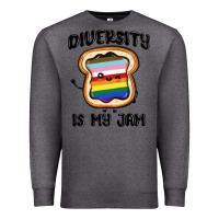 Charcoal Heather diversity is my jam Premium Sweatshirt - MaliasSmallBusiness