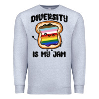 Heather Grey diversity is my jam Premium Sweatshirt - MaliasSmallBusiness