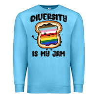 Ocean Blue diversity is my jam Premium Sweatshirt - MaliasSmallBusiness