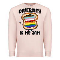 Pale Pink diversity is my jam Premium Sweatshirt - MaliasSmallBusiness