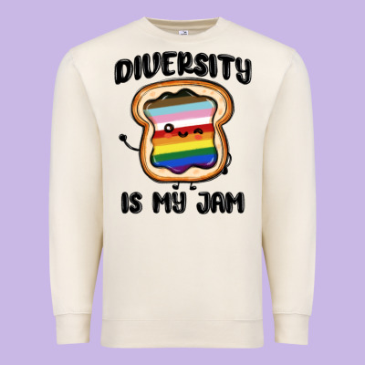 Diversity Is My Jam Premium Sweatshirt Designed By Maliassmallbusiness