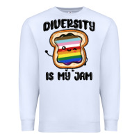 White diversity is my jam Premium Sweatshirt - MaliasSmallBusiness