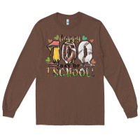 Chestnut happy 100 day of school american football baseball Long Sleeve Tee - RacoonDesign