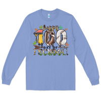 Colony Blue happy 100 day of school american football baseball Long Sleeve Tee - RacoonDesign