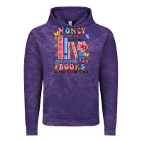 Cloud Purple money can't buy happiness but it can buy books whi Vintage Hoodie - JahusDesignShop