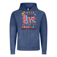 Vintage Denim money can't buy happiness but it can buy books whi Vintage Hoodie - JahusDesignShop